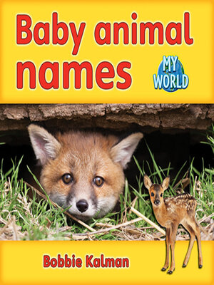 cover image of Baby animal names